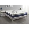 Image de Pack prêt à Dormir ACTIMEMO Confort Matelas mémoire de Forme 160x200 Maxi épaisseur + sommier KIT Gris + 2 oreillers+Couette - Epaisseur : 26 cm - Confort : Mi-Ferme
