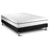 Image de Ensemble Vital Spa 140 x 190 cm sommier Kit Noir | Epaisseur : 24 cm | Confort : Ferme