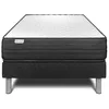 Image de Ensemble VITALPOWER 90 x 200 cm sommier Kit Noir | Epaisseur : 20 cm | Confort : Ferme