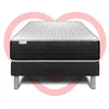 Image de Ensemble VITALMEMO One 90 x 200 cm sommier Kit Noir | Epaisseur : 24 cm | Confort : Ferme