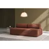 Image de Kimo - Canapé droit convertible et modulable 3 places en velours côtelé xl Tilia terracotta - 190x95x70,5 cm OS