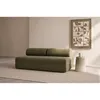 Image de Kimo - Canapé droit convertible et modulable 3 places en velours côtelé Lincoln vert - 190x95x70,5 cm OS
