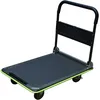 Image de Wonday Chariot Pliable Gris Noir capacité 300 kg, Porte Outils - Dimensions déplié L90 x H84,5 x P60 cm