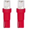 Image de 2x ampoule led 12v 1.2w t5 w2x4.6d wedge rouge voiture compteur témoin tuning