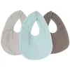 Image de TROIS KILOS SEPT - Lot de 3 Bavoirs Lange Bébé Fille - 100% Coton - Oeko-Tex - Fille - Pastel Rose