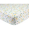 Image de Trois Kilos Sept - Drap Housse Bébé - 100% Coton - Label Oeko-TEX® Standard 100 - Jersey Extensible - Motif Feuilles (Koala) - 70x140 cm