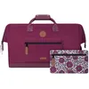 Image de CABAÏA - Sac de Voyage Duffle Adventurer Nice 36L - Compatible Bagage Cabine 45x30x29 - Déperlant & Certifié Vegan - 2 Poches - Compartiment à Chaussures - Sac Week-End, Sac de Sport - Violet