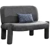 Image de Mobilier-Deco Danita - Canapé 2 Places Design Effet Peau de Mouton Anthracite