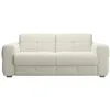 Image de Mobilier-Deco Samina - Canapé 3 Places Convertible rapido en Tissu Bouclette Beige Matelas Memory 14 cm
