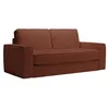 Image de Mobilier-Deco Mindy - Canapé 3 Places Convertible rapido Velours côtelé Terracotta Matelas 14 cm