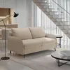 Image de Mobilier-Deco Martine - Canapé 3 Places Convertible rapido en Tissu Taupe Matelas 14 cm