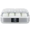 Image de Yaourtière HKOENIG - ELY120 - Capacité 12 pots en verre de 160ml + 1 pot à fromage blanc (12L) - Programmable jusquà 15h - 15W