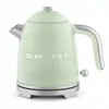 Image de SWEISS Bouilloire électrique vintage KTS7, 1L, Inox compacte pratique 1200W, Ébullition rapide, Niveau d'eau visible et gradué, Arrêt automatique, Base pivotante 360°, Vert