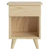 Image de Akiten retail Chevet avec tiroir Bois Naturel