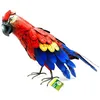 Image de TERRE JARDIN - Deco Jardin Exterieur, Perroquet en Métal 44 x 16 x 31,5 cm - Décoration de Jardin Animaux