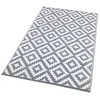 Image de TERRE JARDIN Tapis extérieur rectangulaire réversible - 120 x 180 - Gris