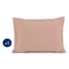 Image de Lot de 2 taies doreiller - LOVELY HOME - LH71619 - 50 x 70 cm - Rose
