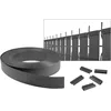 Image de CASANOOV Kit Lamelles Occultantes PVC Souple BALDO Bande Brise Vue pour Grillage Rigide et Clôture   60 m x 4,6 cm Gris   120 Clips Inclus Cache Clôture Jardin - Montage Horizontal, Vertical Facile