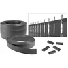 Image de CASANOOV   Kit de lamelles occultantes PVC souple BALDO L.400m x l.4,6cm   Gris   800 clips inclus   Brise-vue flexible pour clôture rigide   Installation rapide et protection anti-UV