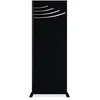 Image de Casanoov Panneau Décoratif VELETA 1,6x0,60m Acier Noir   Motif Nature Partie Haute Élégant et Moderne   Intimité Extérieur Robuste Durable Résistant Intempéries Montage Facile Clôture Jardin 160x60cm