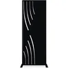 Image de Casanoov Panneau Décoratif VELETA 1,6x0,60m Acier Noir   Motif Nature Côté Gauche Élégant et Moderne   Intimité Extérieur Robuste Durable Résistant Intempéries Montage Facile Clôture Jardin 160x60cm