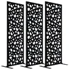 Image de Casanoov Lot de 3 panneaux décoratifs SUNNY Noir H.160cm motifs intégral