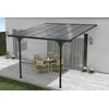 Image de Cazeboo Carport/Pergola adossée 9m² KLEO 3x3m Aluminium Gris