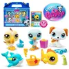 Image de Figurine Bandai Littlest PetShop Pack de 5 Pets Plage en occasion ou reconditionné