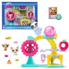 Image de BANDAI - Littlest Pet Shop - Coffret Fun Factory - Ensemble de jeu avec 2 animaux décor et accessoires - BF00519