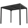 Image de Pergola Bioclimatique Aluminium Balcon Et Terrasse 7,20 M2 Gris Anthracite - PER2430BI