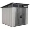 Image de Abri de Jardin Habrita AP2424BO en résine Imitation Bois Surface 6,45m2 Toit monopente Habrita Foresta