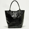 Image de Abaco Studio - Sac cabas en Cuir Yana noir - 37x25x35 cm OS