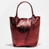 Image de Abaco Studio - Sac cabas en Cuir Yana rouge métallique - 37x25x35 cm OS