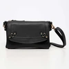 Image de Abaco Paris - Pochette bandoulière en Cuir de Vachette Joe noir - 20x12.5x3 cm OS