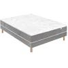 Image de Douces Nuits Ensemble Cicareve - 667 Ressorts ensachés + Sommier Base Morpho 180x200 avec 2 sommiers