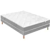 Image de Douces Nuits Ensemble Hydros Mousse HR 35 kg/m3 + Sommier Base Morpho 160x200 avec 2 sommiers
