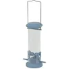 Image de animallparadise - Mangeoire silo à graines, 2 perchoirs Bleu, pour Oiseaux