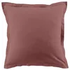 Image de Atelier Du Coton Lot de 2 Taies d'oreiller avec Volant Plat 63x63 cm Uni Rouge Tomette Essentiel - Oeko-Tex® - 100% Coton