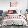 Image de Atelier du Coton - Parure housse de couette Elégance blanche 240x220 cm