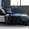 Image de My Home Collection - Parure housse de couette Edo bleue 240x220 cm