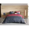 Image de atelier du coton Parure Housse de Couette 2 Personnes 240x220 cm avec 2 Taies d'oreiller Imprimée Nuit Lily - Oeko-Tex® - 100% Coton