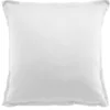 Image de Bâton Rouge Taie d'oreiller 65x65 cm Touché Velouté Unie Blanc Neige Desir - Oeko-Tex - 100% Satin de Coton