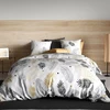 Image de Atelier du Coton - Parure housse de couette Envole grise 240x220 cm
