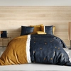 Image de My Home Collection - Parure housse de couette Bel'or jaune 240x220 cm