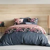Image de Atelier du Coton - Parure housse de couette Flora rose 240x220 cm