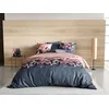 Image de atelier du coton Parure Housse de Couette 2 Personnes 260x240 cm avec 2 Taies d'oreiller Imprimée Rose Flora - Oeko-Tex® - 100% Coton