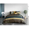 Image de atelier du coton Parure Housse de Couette 2 Personnes 260x240 cm avec 2 Taies d'oreiller Imprimée Emeraude Marron QOBE - Oeko-Tex® - 100% Coton