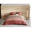 Image de atelier du coton Parure Housse de Couette 2 Personnes 240x220 cm avec 2 Taies d'oreiller Imprimée Rouge HANA - Oeko-Tex® - 100% Coton