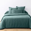 Image de My Home Collection - Parure housse de couette unie bleu canard 240x220 cm