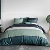 Image de Atelier du Coton - Parure housse de couette Antika bleu/vert 240x220 cm